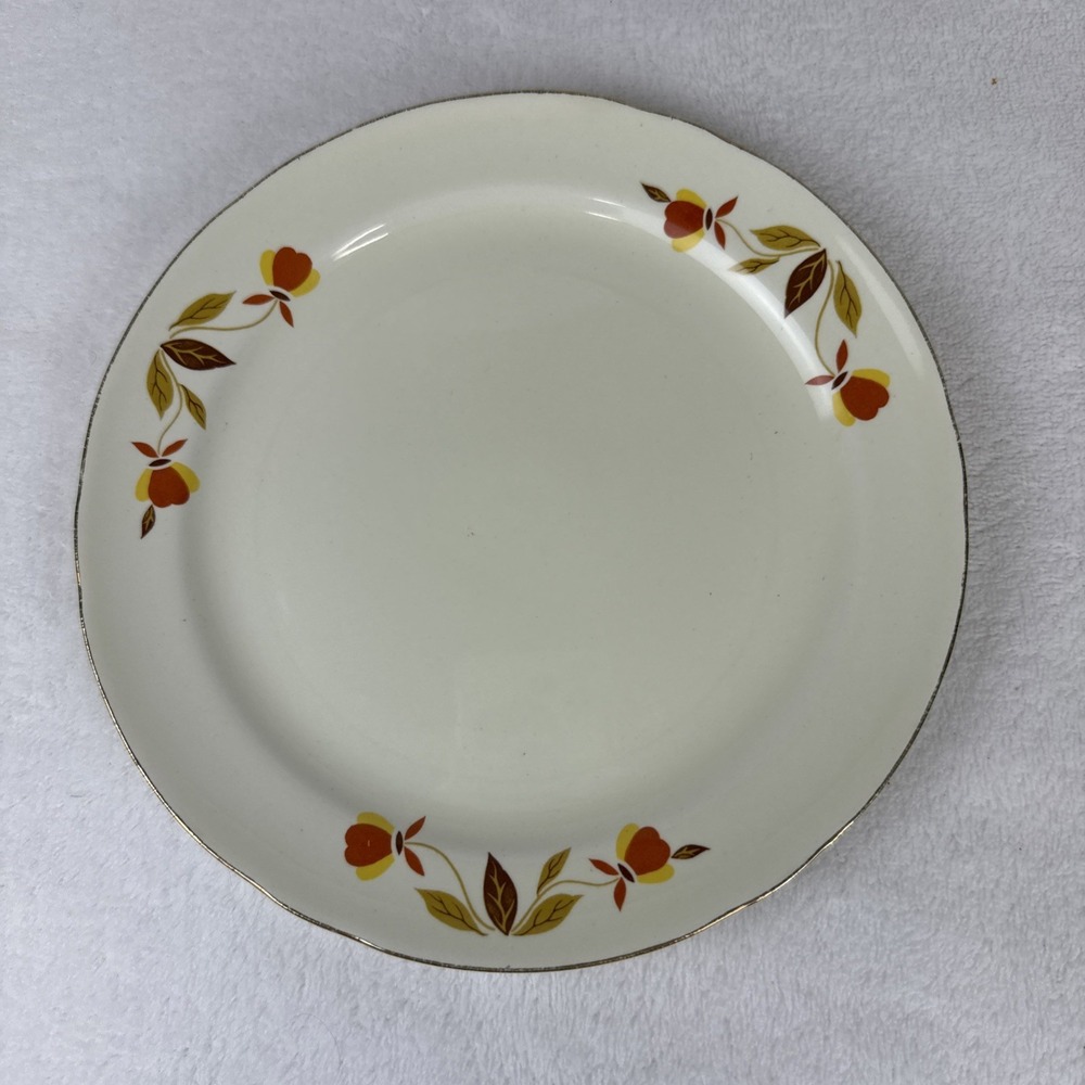 Hall China Autumn Leaf 7" Salad/Bread Plate Vintage Mary Dunbar